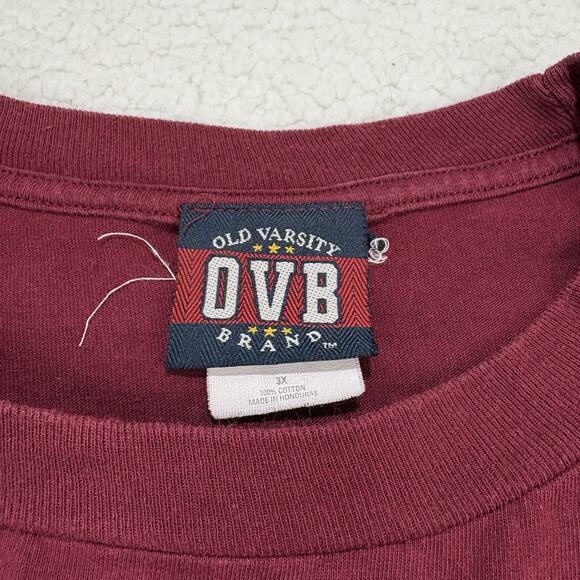 Vintage USA 3X Short Sleeve Tee T-Shirt RED American Flag OVB 4th of July Y2K - Picture 3 of 6